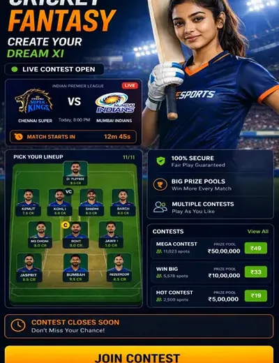 Lottery Sangbad (lottery sangbad) fantasy cricket & matchday visual 3